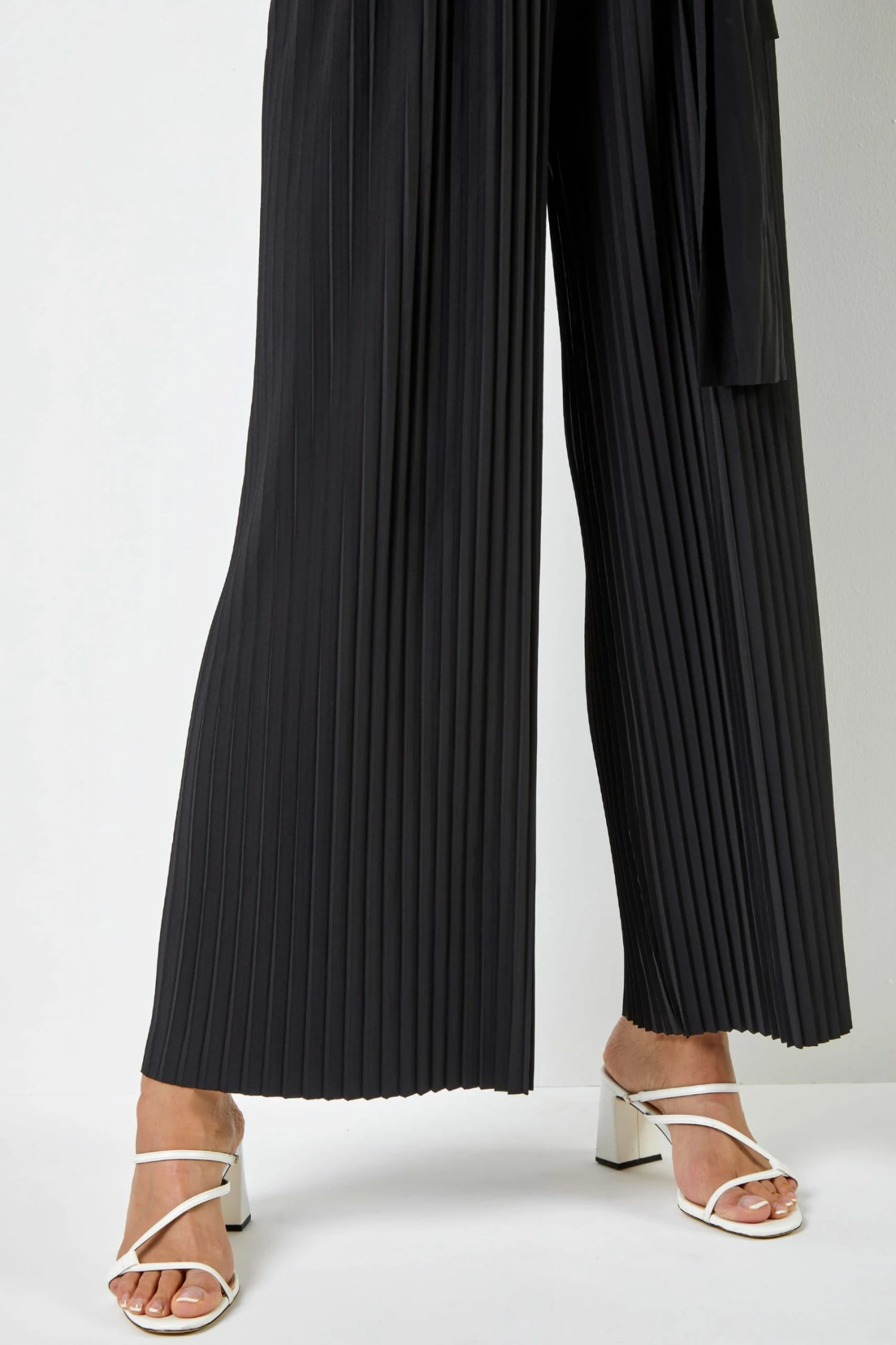 Roman Black Wrap Waist Tie Detail Jumpsuit 7 Roman Black Wrap Waist Tie Detail Jumpsuit - Image 5