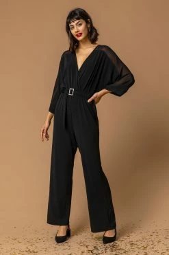 Roman Black Belt Detail Wrap Jumpsuit 10 Roman Black Belt Detail Wrap Jumpsuit -Roman Sales Shop unnamed file 11399