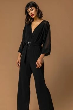Roman Black Belt Detail Wrap Jumpsuit 13 Roman Black Belt Detail Wrap Jumpsuit -Roman Sales Shop unnamed file 11402