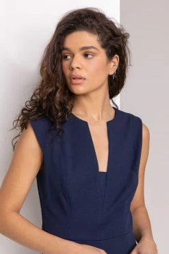 Roman Blue Cutaway Detail Sleeveless Jumpsuit 11 Roman Blue Cutaway Detail Sleeveless Jumpsuit -Roman Sales Shop unnamed file 11425