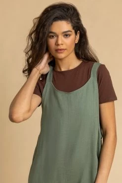 Roman Green Cropped Tie Detail Jumpsuit 11 Roman Green Cropped Tie Detail Jumpsuit -Roman Sales Shop unnamed file 11437