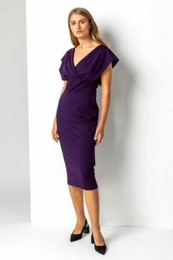 Roman Purple Cross Front Midi Dress 11 Roman Purple Cross Front Midi Dress -Roman Sales Shop unnamed file 1145