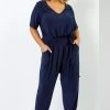 Roman Blue Curve Tie Waist Jersey Jumpsuit 1 Roman Blue Curve Tie Waist Jersey Jumpsuit -Roman Sales Shop unnamed file 11470