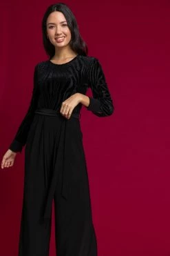 Roman Black Velvet Bodice Jumpsuit 9 Roman Black Velvet Bodice Jumpsuit -Roman Sales Shop unnamed file 11507