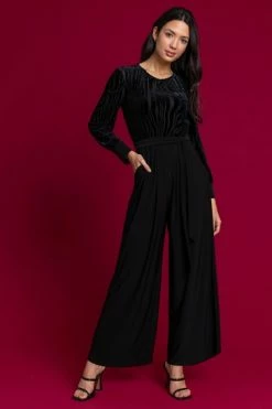 Roman Black Velvet Bodice Jumpsuit 11 Roman Black Velvet Bodice Jumpsuit -Roman Sales Shop unnamed file 11509