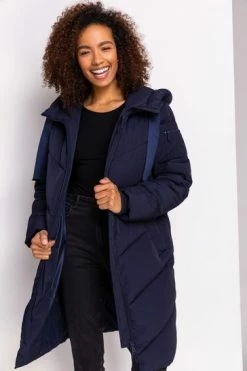 Roman Black Chevron Padded Longline Coat 13 Roman Black Chevron Padded Longline Coat -Roman Sales Shop unnamed file 11589