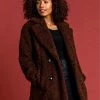 Roman Brown Faux Fur Longline Teddy Coat 1 Roman Brown Faux Fur Longline Teddy Coat -Roman Sales Shop unnamed file 11590