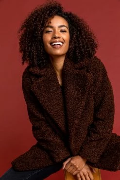 Roman Brown Faux Fur Longline Teddy Coat 12 Roman Brown Faux Fur Longline Teddy Coat -Roman Sales Shop unnamed file 11594