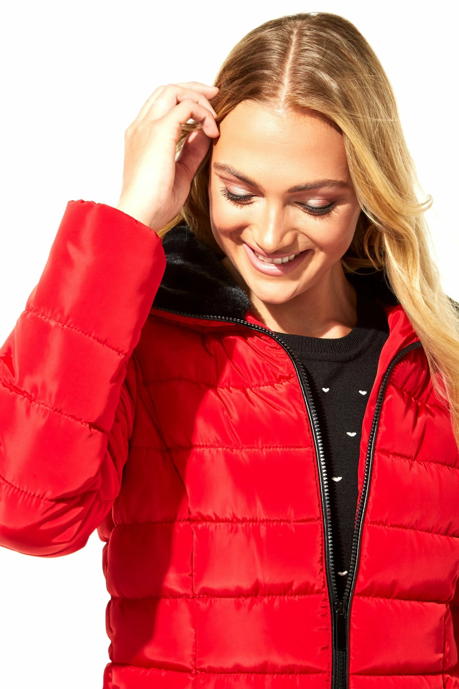 Roman Red Short Zip Through Padded Coat 6 Roman Red Short Zip Through Padded Coat - Image 4