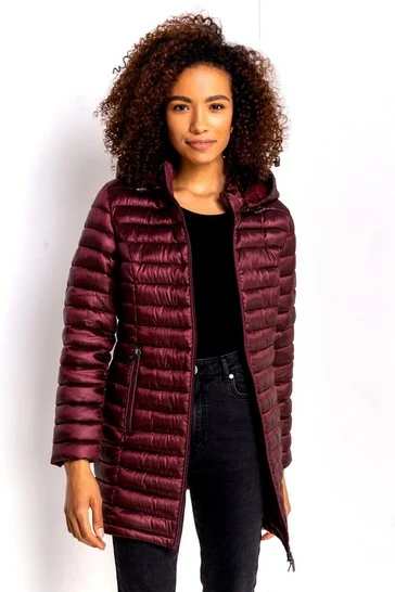 Roman Navy Longline Zip-Through Padded Coat 8 Roman Navy Longline Zip-Through Padded Coat - Image 6