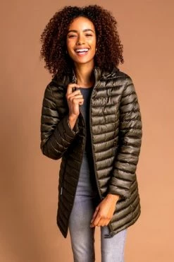 Roman Navy Longline Zip-Through Padded Coat 17 Roman Navy Longline Zip-Through Padded Coat -Roman Sales Shop unnamed file 11625