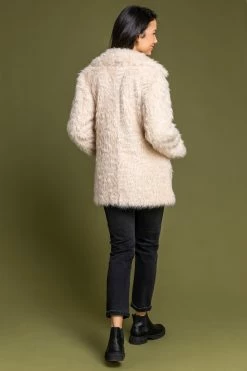 Roman Cream Faux Fur Textured Collar Coat 10 Roman Cream Faux Fur Textured Collar Coat -Roman Sales Shop unnamed file 11629