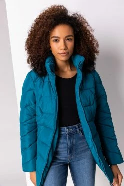 Roman Blue Faux Fur Trim Hooded Coat 12 Roman Blue Faux Fur Trim Hooded Coat -Roman Sales Shop unnamed file 11635