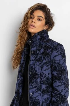 Roman Blue Longline Flocked Padded Coat 12 Roman Blue Longline Flocked Padded Coat -Roman Sales Shop unnamed file 11658