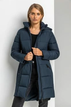 Roman Navy Quilted Longline Hooded Coat 9 Roman Navy Quilted Longline Hooded Coat -Roman Sales Shop unnamed file 11679