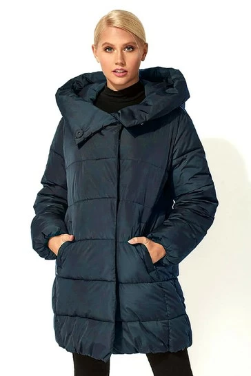 Roman Black Duvet Wrap Longline Padded Coat 5 Roman Black Duvet Wrap Longline Padded Coat - Image 4