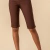 Roman Brown Knee Length Stretch Shorts 2 Roman Brown Knee Length Stretch Shorts -Roman Sales Shop unnamed file 11737
