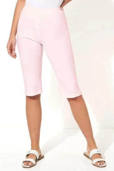 Roman Brown Knee Length Stretch Shorts 9 Roman Brown Knee Length Stretch Shorts - Image 7