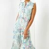 Roman Multi Ditsy Floral Print Frill Detail Maxi Dress 2 Roman Multi Ditsy Floral Print Frill Detail Maxi Dress -Roman Sales Shop unnamed file 1175