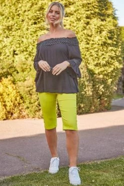 Roman Brown Knee Length Stretch Shorts 65 Roman Brown Knee Length Stretch Shorts -Roman Sales Shop unnamed file 11767