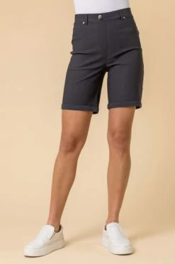 Roman Pink Turned Hem Stretch Shorts 32 Roman Pink Turned Hem Stretch Shorts -Roman Sales Shop unnamed file 11783