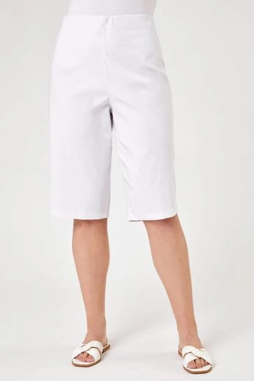 Roman Green Curve Knee Length Stretch Shorts 9 Roman Green Curve Knee Length Stretch Shorts - Image 7