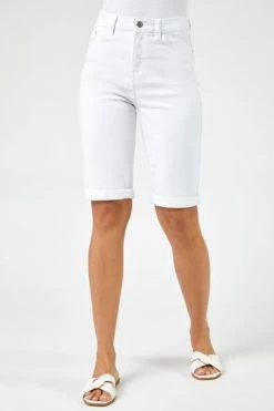 Roman Mid Blue Essential Knee Length Shorts -Roman Sales Shop unnamed file 11812