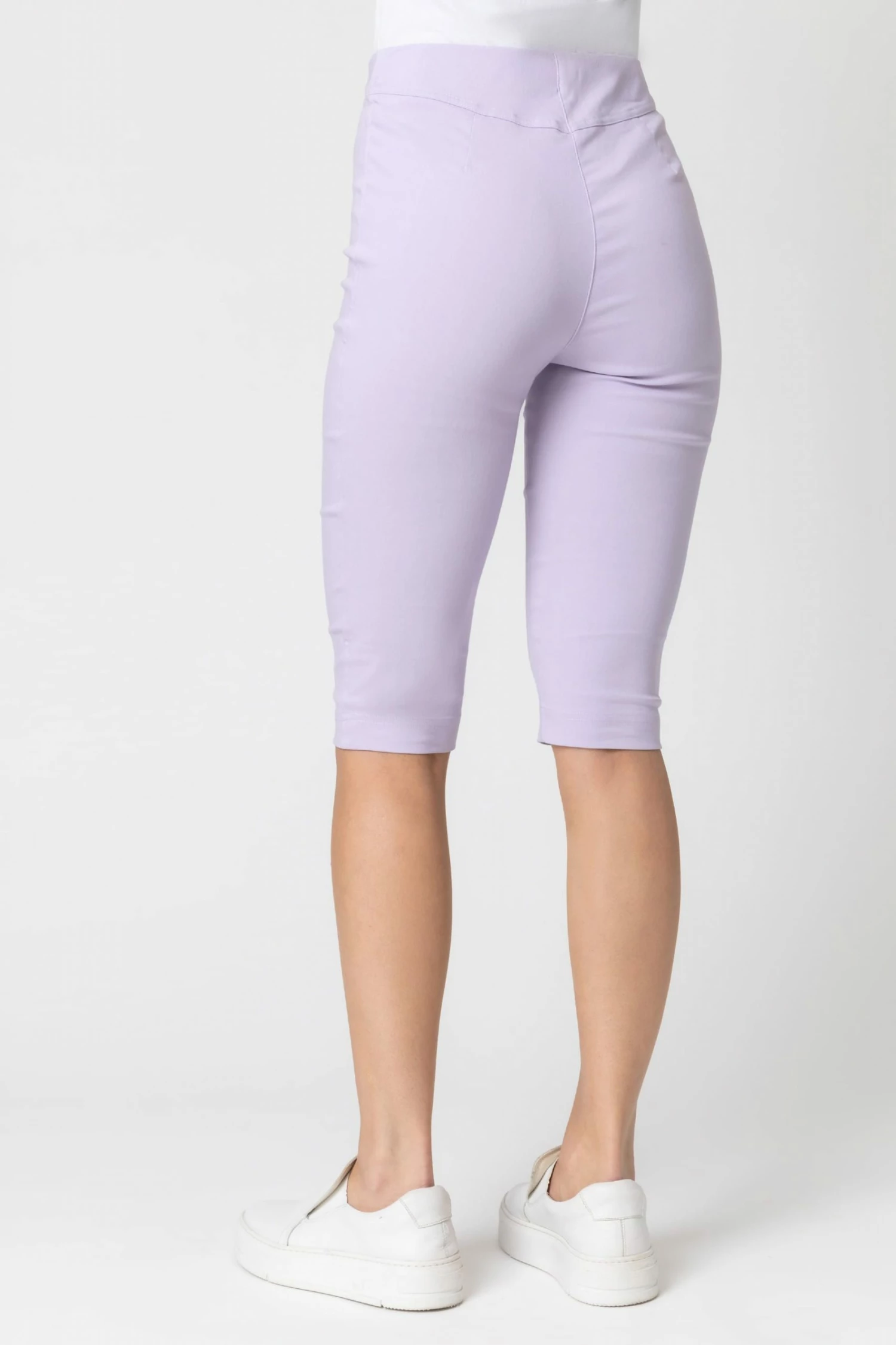 Roman Purple Knee Length Stretch Shorts 4 Roman Purple Knee Length Stretch Shorts - Image 2