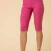 Roman Pink Knee Length Stretch Shorts 2 Roman Pink Knee Length Stretch Shorts -Roman Sales Shop unnamed file 11827