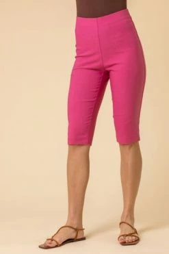 Roman Pink Knee Length Stretch Shorts 12 Roman Pink Knee Length Stretch Shorts -Roman Sales Shop unnamed file 11831