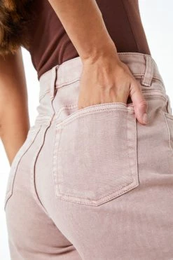 Roman Pink High Waist Stretch Denim Shorts -Roman Sales Shop unnamed file 11857