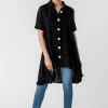 Roman Black Asymmetric Button Detail Shirt 2 Roman Black Asymmetric Button Detail Shirt -Roman Sales Shop unnamed file 11860
