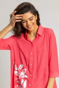 Roman Pink Floral Border Print Shirt 11 Roman Pink Floral Border Print Shirt -Roman Sales Shop unnamed file 11869