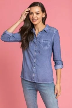 Roman Green Washed Button Through Shirt 9 Roman Green Washed Button Through Shirt -Roman Sales Shop unnamed file 11891