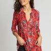 Roman Red Floral Print Pintuck Jersey Shirt 2 Roman Red Floral Print Pintuck Jersey Shirt -Roman Sales Shop unnamed file 11897