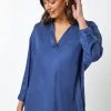 Roman Blue Relaxed Notch Neck Shirt 2 Roman Blue Relaxed Notch Neck Shirt -Roman Sales Shop unnamed file 11926