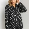 Roman Black Spot Print Buttoned Shirt 2 Roman Black Spot Print Buttoned Shirt -Roman Sales Shop unnamed file 11957