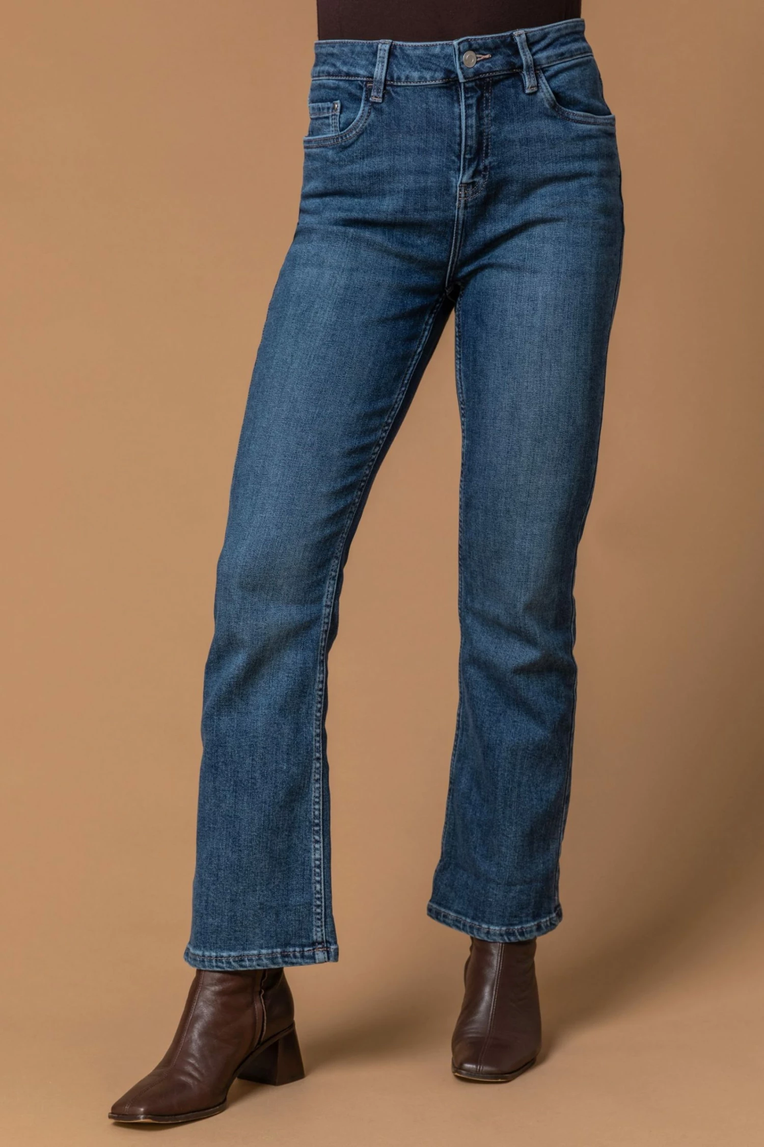 Roman Blue 29" Essential Stretch Bootcut Jeans 3 Roman Blue 29" Essential Stretch Bootcut Jeans