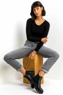 Roman Grey Slim Leg Mom Jeans 11 Roman Grey Slim Leg Mom Jeans -Roman Sales Shop unnamed file 12042