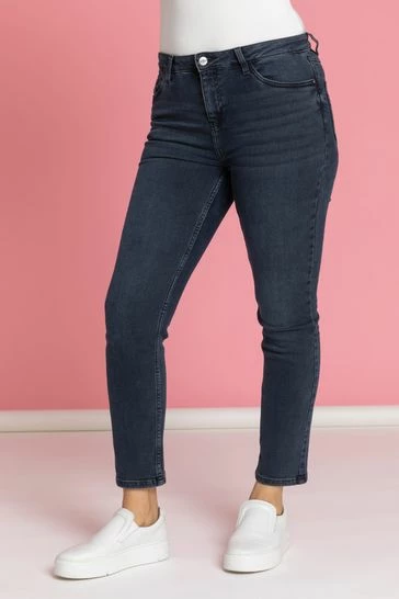 Roman Mid Blue 29" Stretch Skinny Jeans 9 Roman Mid Blue 29" Stretch Skinny Jeans - Image 7