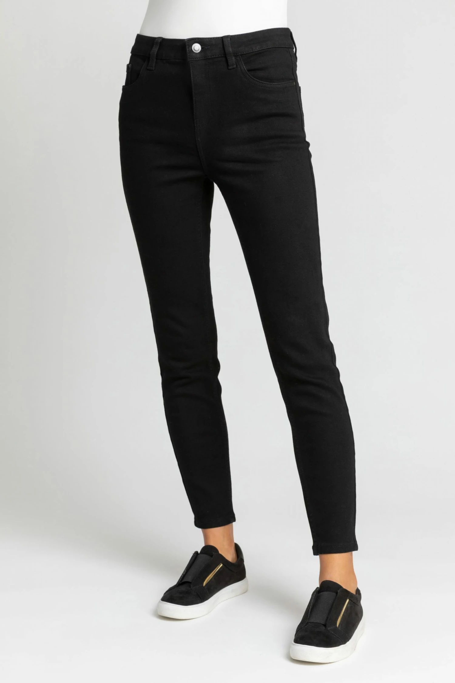 Roman Black 29" Stretch Skinny Jeans 2 Roman Black 29" Stretch Skinny Jeans