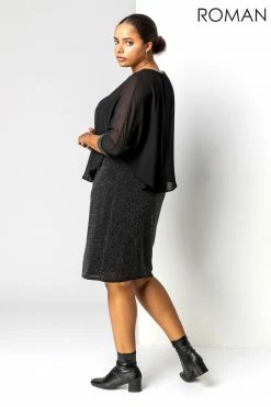 Roman Silver Curve Chiffon Overlay Dress 8 Roman Silver Curve Chiffon Overlay Dress -Roman Sales Shop unnamed file 1208