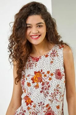 Roman Ivory Ditsy Spot Floral Vest Top 11 Roman Ivory Ditsy Spot Floral Vest Top -Roman Sales Shop unnamed file 12088