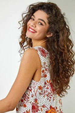 Roman Ivory Ditsy Spot Floral Vest Top 12 Roman Ivory Ditsy Spot Floral Vest Top -Roman Sales Shop unnamed file 12089