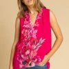 Roman Pink Floral Print Dipped Hem Vest Top 1 Roman Pink Floral Print Dipped Hem Vest Top -Roman Sales Shop unnamed file 12100