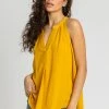 Roman Yellow Plain Dipped Hem Vest Top 2 Roman Yellow Plain Dipped Hem Vest Top -Roman Sales Shop unnamed file 12116