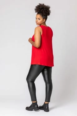 Roman Red Curve Plain V-Neck Vest Top 8 Roman Red Curve Plain V-Neck Vest Top -Roman Sales Shop unnamed file 12175