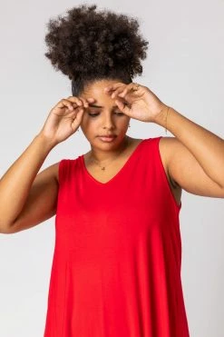 Roman Red Curve Plain V-Neck Vest Top 9 Roman Red Curve Plain V-Neck Vest Top -Roman Sales Shop unnamed file 12176