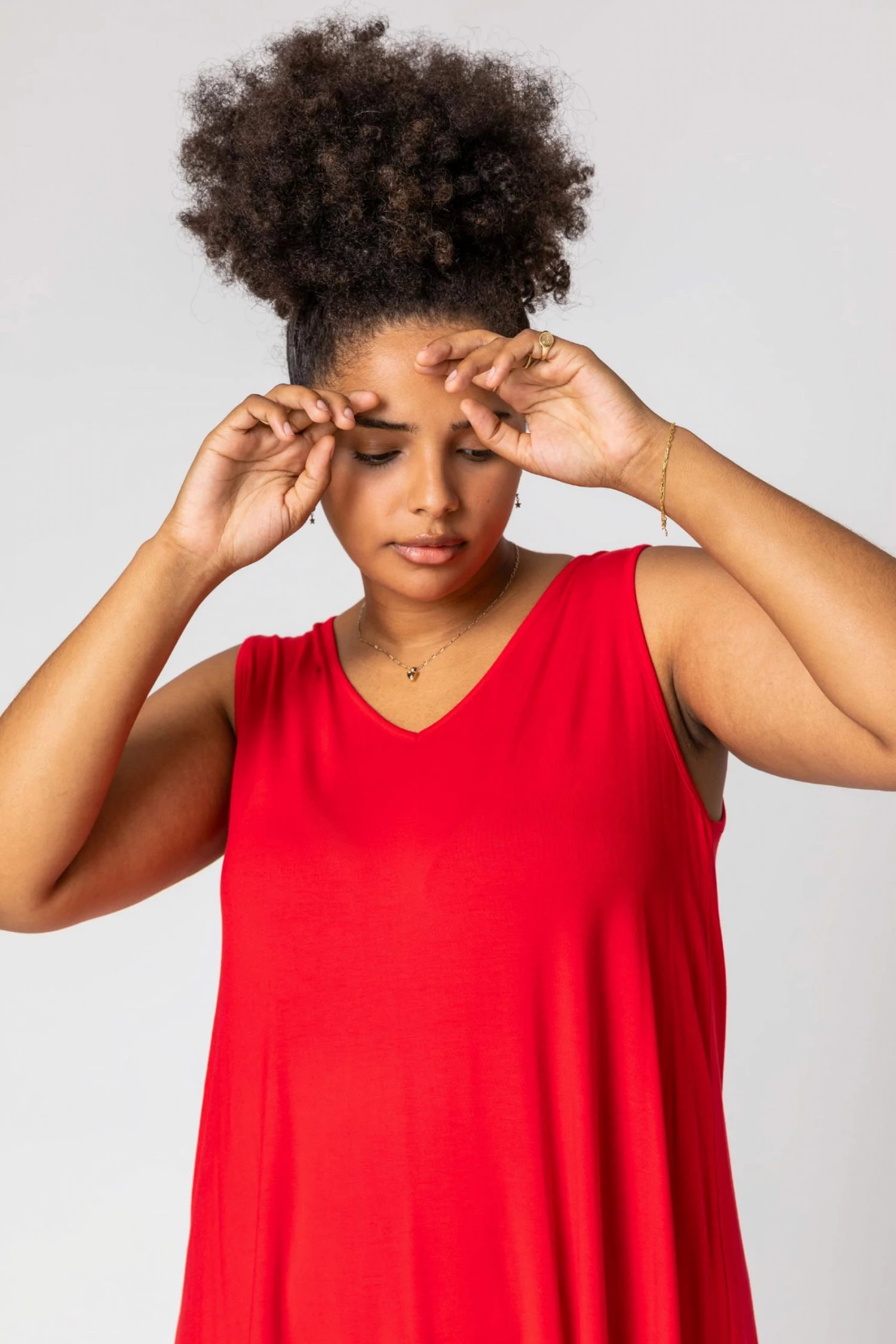 Roman Red Curve Plain V-Neck Vest Top 5 Roman Red Curve Plain V-Neck Vest Top - Image 3