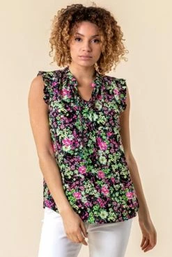 Roman Multi Frill Detail Floral Print Top 11 Roman Multi Frill Detail Floral Print Top -Roman Sales Shop unnamed file 12212